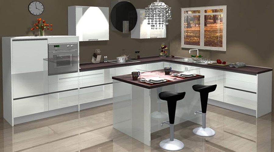 3d computer modelled kitchens