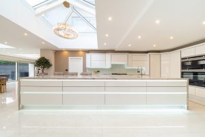 luxury handleless designer kitchen