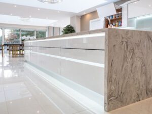 Modern handleless kitchen